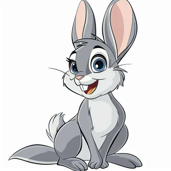 Droit d'auteur et IA, un lapin de dessin anime ressemblant à Pan-pan de Disney