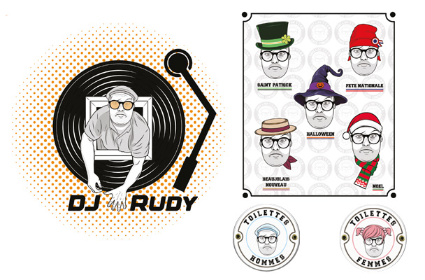 Déclinaison logo Café Concert 